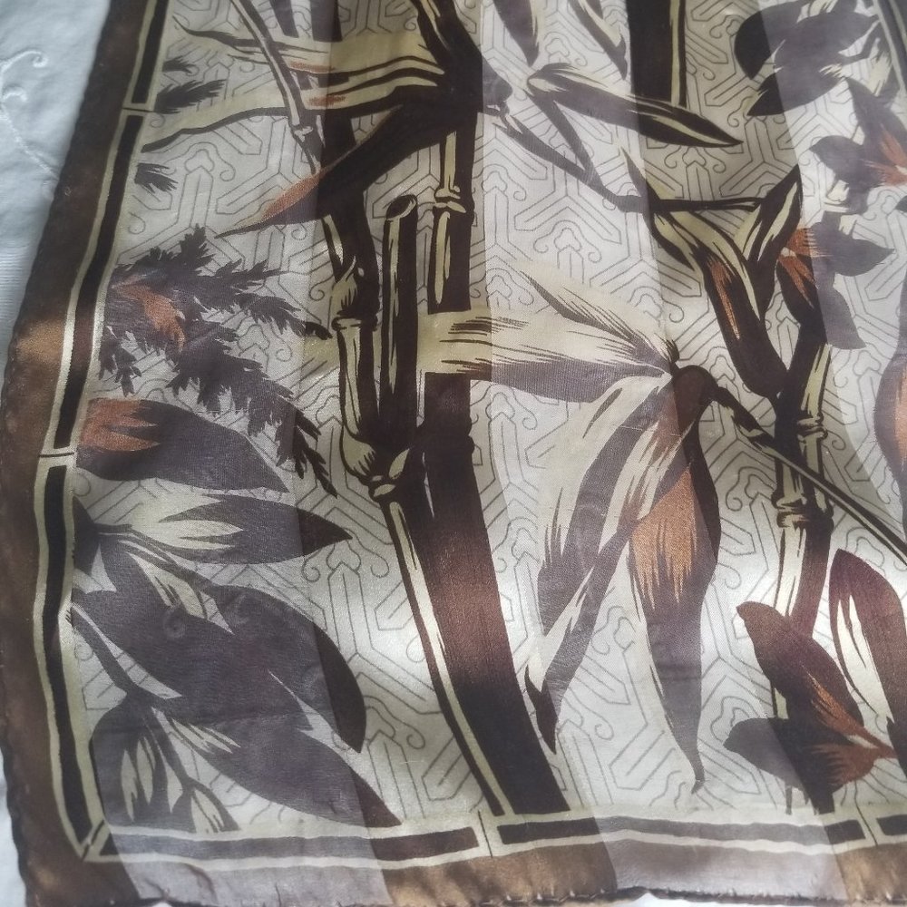 2/$20 SALE! Floral silk scarf